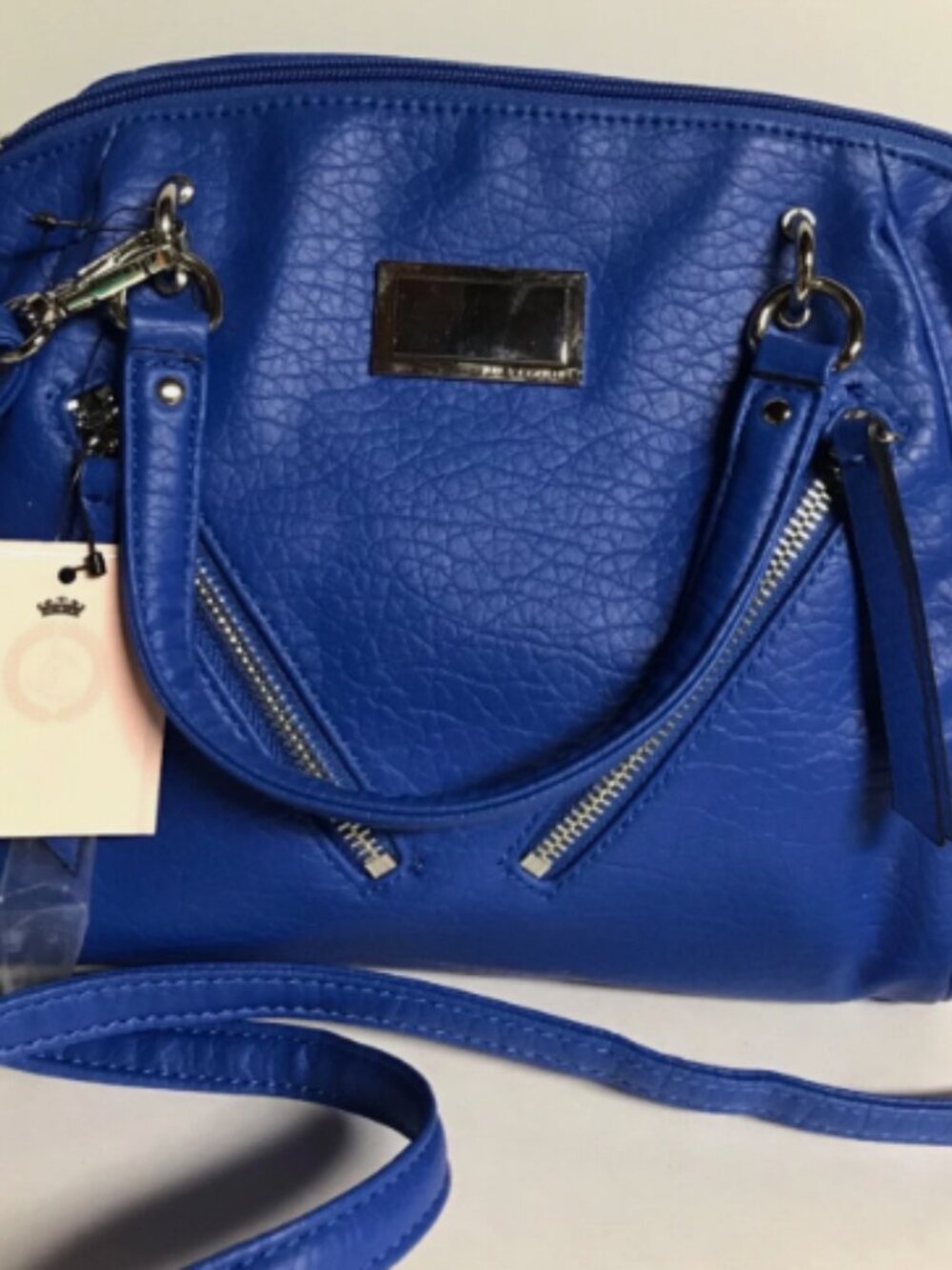 JUICY COUTURE NEW BLUE SHOULDER/CROSSBODY PURSE PVC